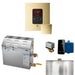 MS 6 Kw (6000 W) Steam Shower Generator Package With Square Polished Brass Itempo Control and Accessories