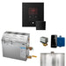MS 6 Kw Steam Shower Generator Package With Square Matte Black Itempo Control and Accessories