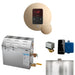 MS 7.5 kW Steam Shower Generator Package with Round Polished Gold iTempo Control and Accessories