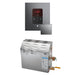 MS 9 kW Steam Shower Generator Package with Square Brilliant Black iTempo Control