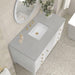 Myrrin 48 Inch Single Vanity Bright White Eternal Serena Silestone Top