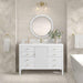 Myrrin 48 Inch Single Vanity Bright White Front View