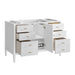 Myrrin 48 Inch Single Vanity Bright White Open Drawer