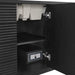 Myrrin 48 Inch Single Vanity Carbon Oak Electric Outlet