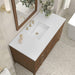 Myrrin 48 Inch Single Vanity Century Walnut White Zeus Silestone Top
