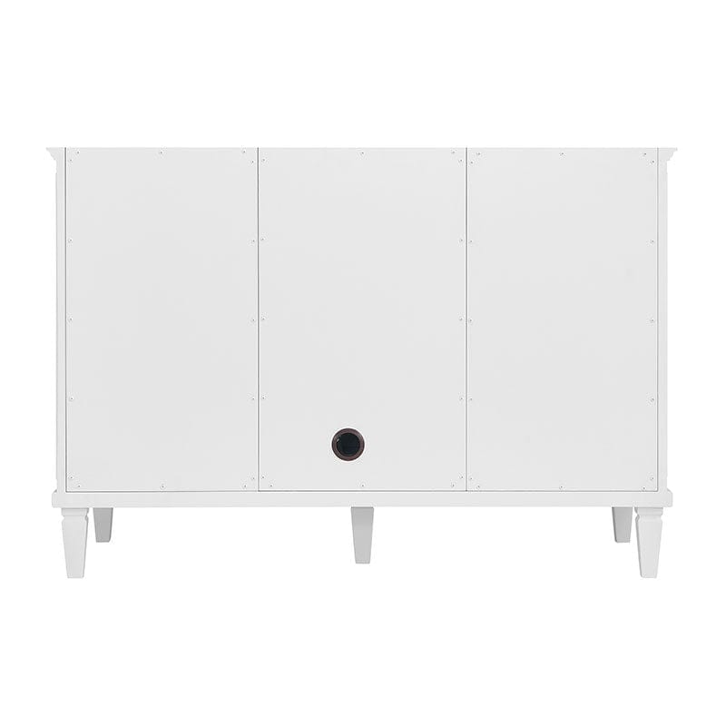 Myrrin 48 Single Vanity Bright White Back View