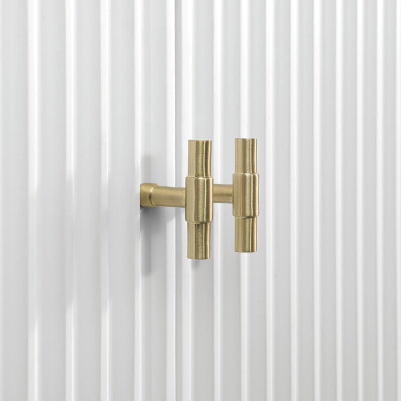 Myrrin 48 Single Vanity Bright White Cabinet Handle