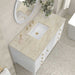 Myrrin 48" Single Vanity in Bright White With Tajnar Eclos Top