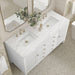 Myrrin 60" Double Vanity Bright White Ethereal Noctis Top