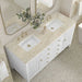 Myrrin 60" Double Vanity in Bright White With Tajnar Eclos Top