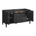 Myrrin 60 Inch Double Vanity Carbon Oak Corner View