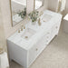 Myrrin 72" Double Vanity Bright White Ethereal Noctis Top