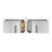 Myrrin 72" Double Vanity Bright White Top View