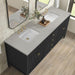 Myrrin 72" Double Vanity Carbon Oak Lime Delight Silestone Top