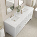 Myrrin 72 Inch Double Vanity Bright White White Zeus Silestone Top