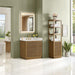Navan 36 Single Bathroom Vanity with Top Weathered Brown Corner View