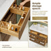 Navan 48 inch Single Bathroom Vanity with Top Weathered Brown Ample Storage Space