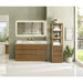 Navan 60 Double Bathroom Vanity with Top Weathered Brown Front View