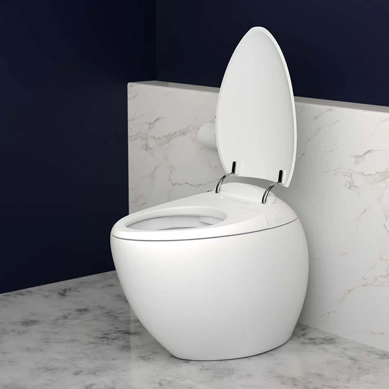 Neoluxe STY1 Smart Bidet Toilet in White Corner View Open Lid