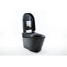 Nobelet STCM1.MB Elongated Matte Black Luxury Toilet Corner View Open Lid
