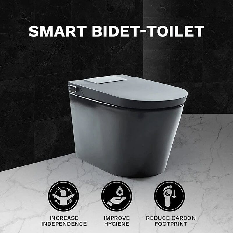 Nobelet STCM1.MB Elongated Matte Black Luxury Toilet Features