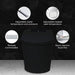Nobelet STCM1.MB Elongated Matte Black Luxury Toilet with ToeTouch Basic Features