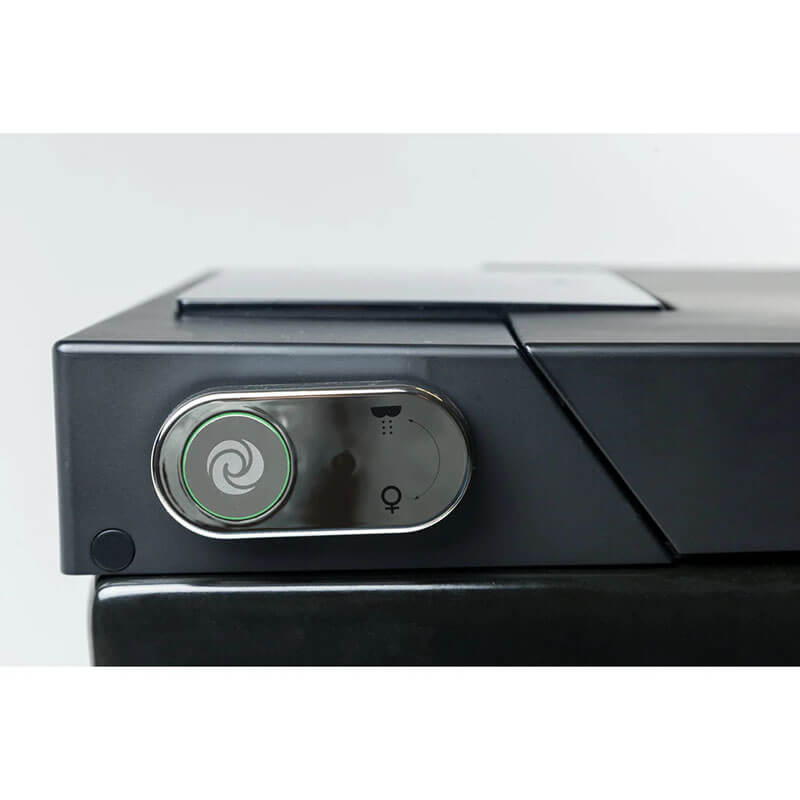 Nobelet STCM1.MB Elongated Matte Black Luxury Toilet with ToeTouch Close Up Control Panel