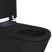 Nobelet STCM1.MB Elongated Matte Black Luxury Toilet with ToeTouch Corner View Open Lid