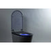 Nobelet STCM1.MB Elongated Matte Black Luxury Toilet with ToeTouch Night Light Illumination