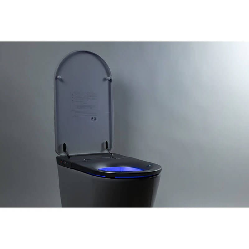 Nobelet STCM1.MB Elongated Matte Black Luxury Toilet with ToeTouch Night Light Illumination