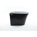 Nobelet STCM1.MB Elongated Matte Black Luxury Toilet with ToeTouch Side View Closed Lid