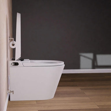 Nobelet STCM1 Smart Bidet Toilet with ToeTouch Auto Open Side View Open Lid