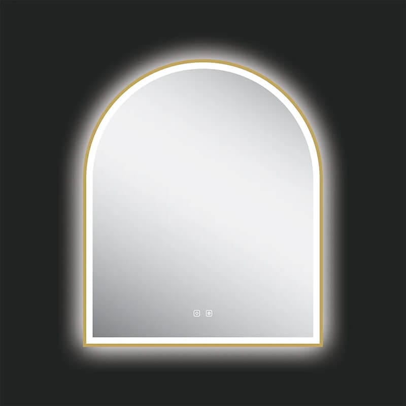 Odin 30" x 36" LED Mirror in Brushed Gold
