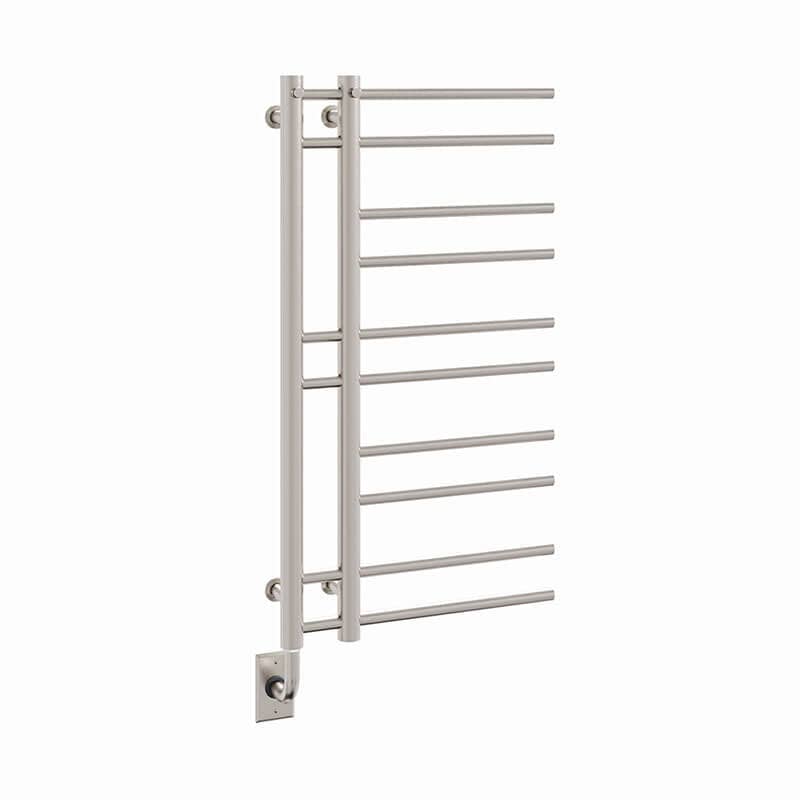 Ortona 19.5 X 37 Towel Warmer Brushed Nickel Corner View