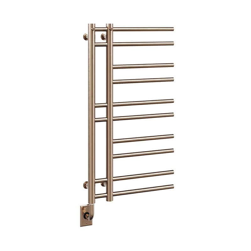 Ortona 19.5 X 37 Towel Warmer Pvd Brushed Bronze Corner View