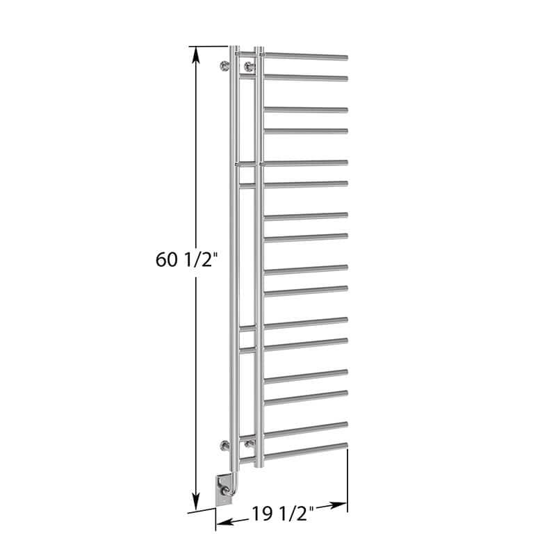 Ortona 19.5 X 60.5 Towel Warmer Dimensions