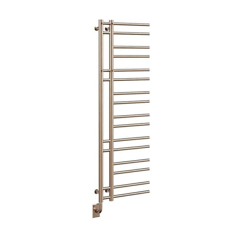 Ortona 19.5 X 60.5 Towel Warmer Pvd Brushed Bronze Corner View