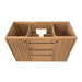Parker 48 inch Single Sink Teak Bathroom Vanity Natural Teak Cabinet Only Top View