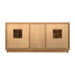 Parker 72 Double Sink Teak Bathroom Vanity Natural Teak Cabinet Only Back View