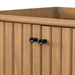 Parker 72 Double Sink Teak Bathroom Vanity Natural Teak Cabinet Only Hardware