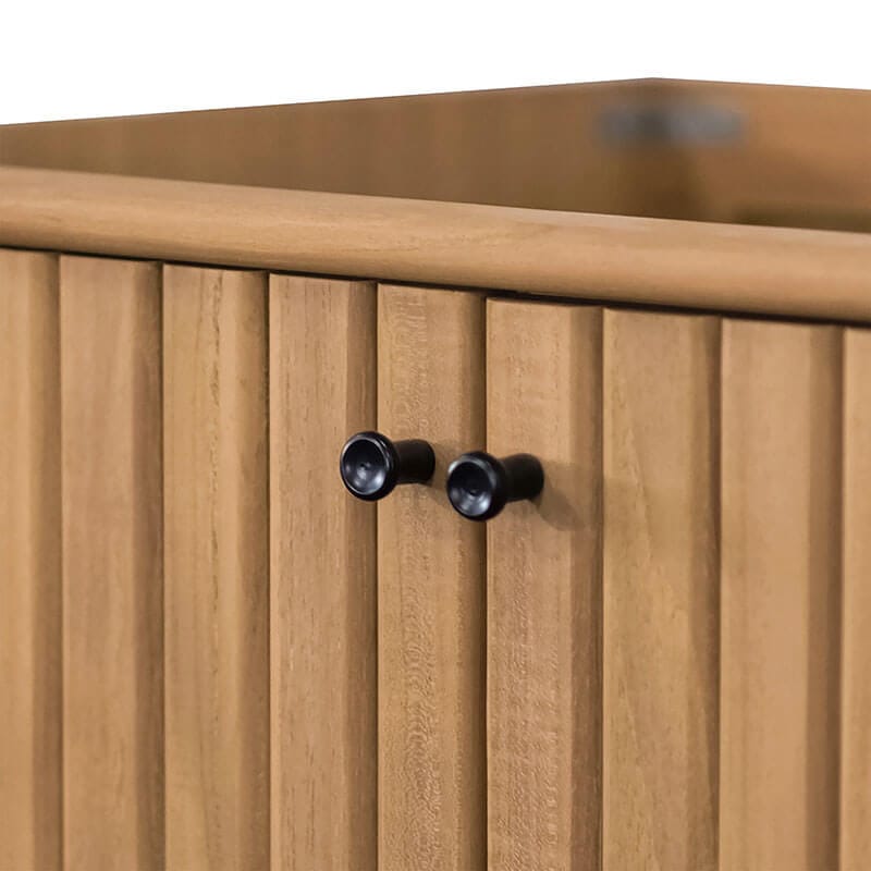 Parker 72 Double Sink Teak Bathroom Vanity Natural Teak Cabinet Only Hardware