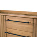 Parker 72 inch Double Sink Teak Bathroom Vanity Natural Teak Cabinet Only Hardware