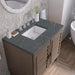 Portland 36 Inch Single Vanity Whitewashed Walnut Parisien Bleu Silestone Top