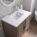 Portland 36" Single Vanity in Whitewashed Walnut With White Zeus Silestone Top