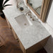 Portland 48 Inch Single Vanity Whitewashed Walnut Carrara White Marble Top