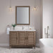 portland 48 inch single vanity whitewashed walnut front view