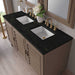 Portland 60 Inch Double Vanity in Whitewashed Walnut With Phantome Eclos Top