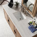 Portland 60" Single Vanity Whitewashed Walnut Arctic Fall Solid Surface Top