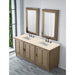 Portland 72 Inch Double Vanity in Whitewashed Walnut With Eternal Marfil Silestone Top