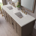 Portland 72 Inch Double Vanity Whitewashed Walnut Lime Delight Silestone Top
